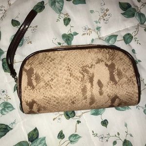 Snake Patterned Wristlet